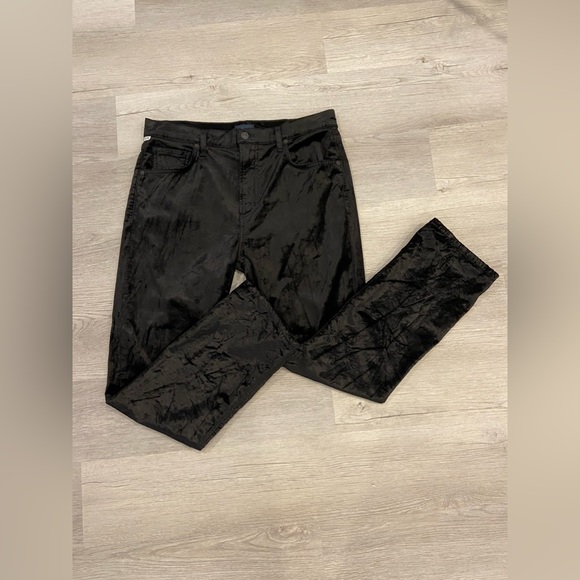 Citizens Of Humanity Crushed Velvet Pants. Size 29. Stormy Black. - Picture 3 of 12